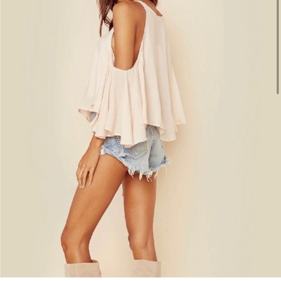 INDAH Cold shoulder blouse - Size small - light pink - Picture 2 of 7